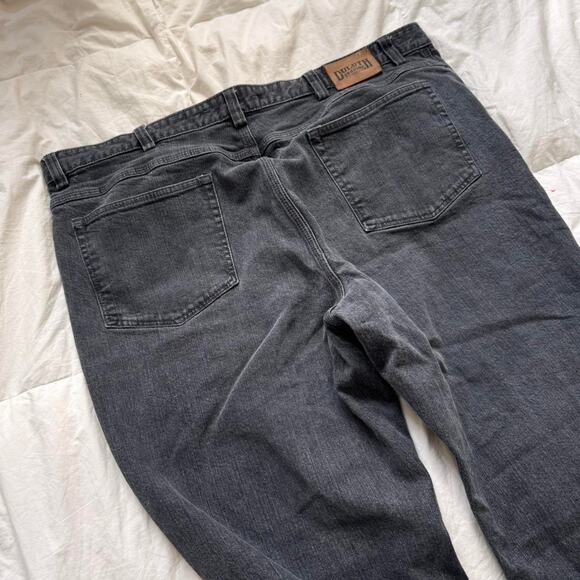 Duluth Trading Company 44x30 Black distressed relaxed wide leg jeans distressed - Picture 8 of 8